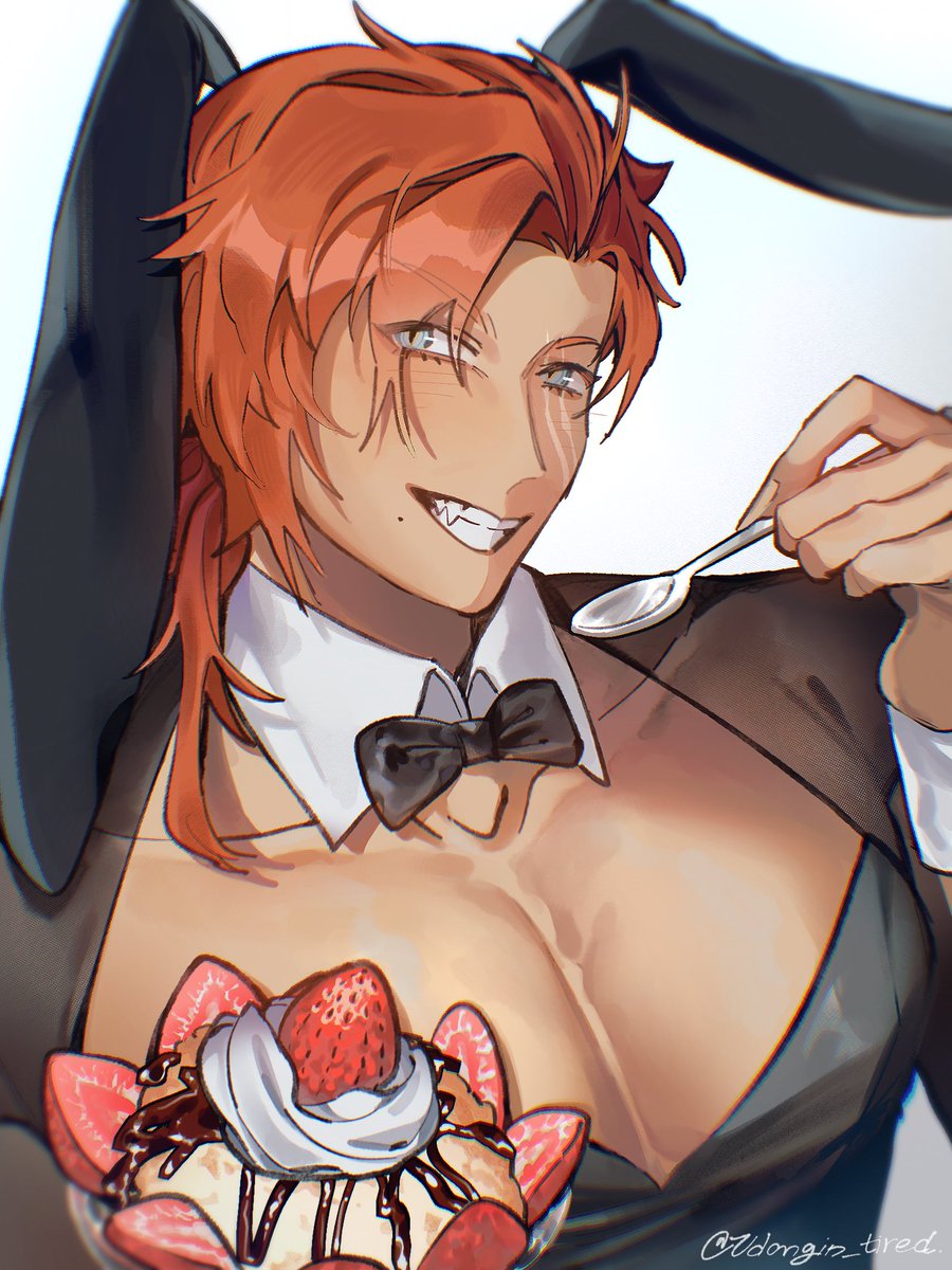 Udongin_tired's tweet photo. Happy (belated) bunny Day! Would you like a parfait?🐇🍨
#Ryzartz https://t.co/oE3J9HiBLA