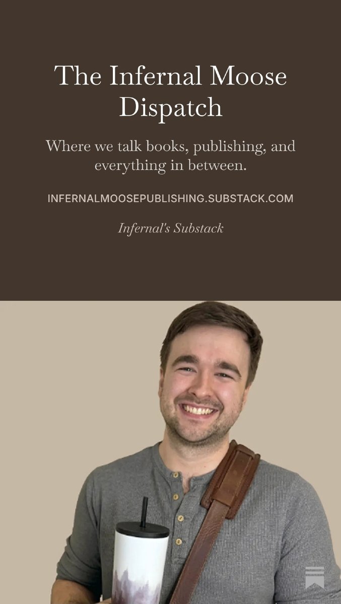 InfernalMoosePb's tweet photo. Find Infernal Moose Publishing on Substack and subscribe to get all the info on the publishing industry, editor's tips, and find out about our new releases!
#booktok #bookclub #Substack #substackreads #substackwriter https://t.co/dm0chGlqni