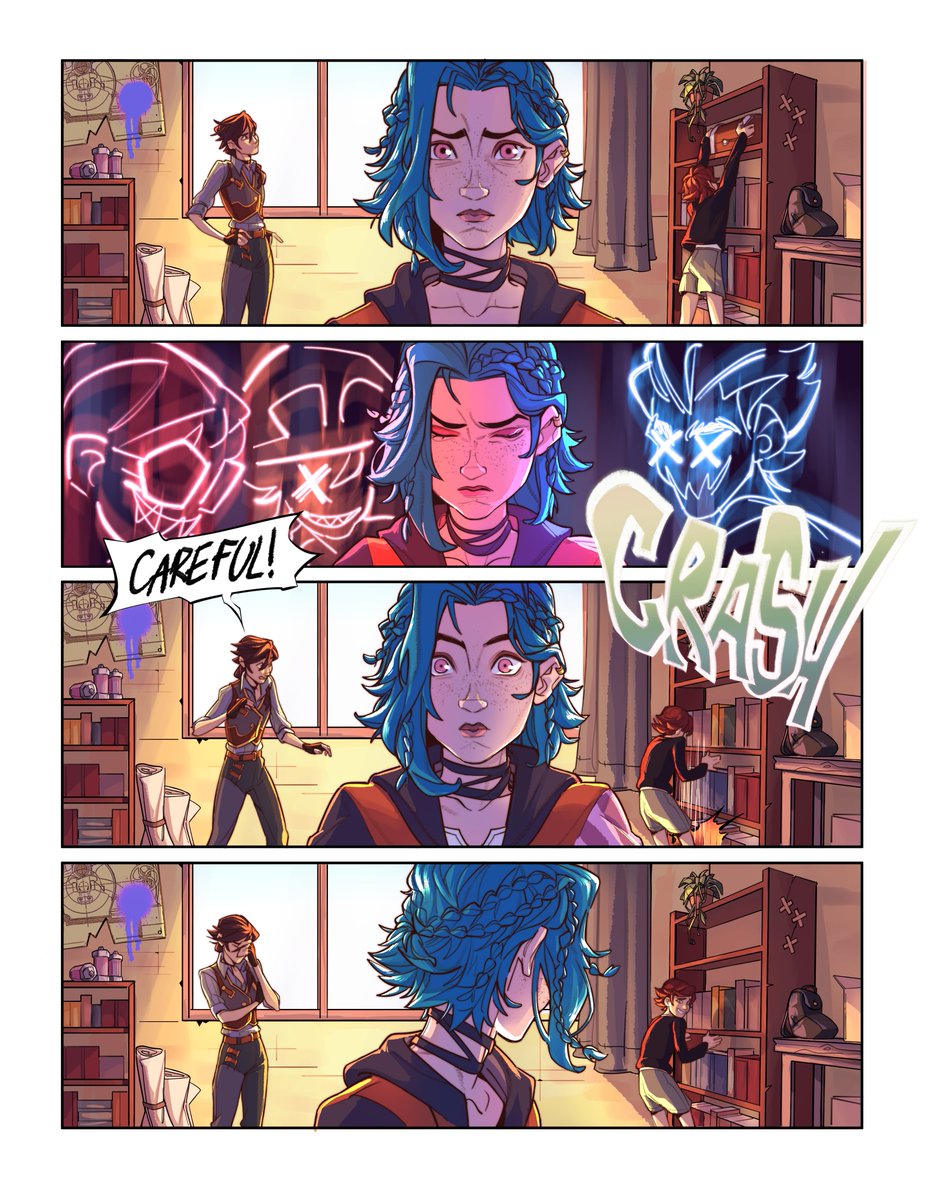 BbLunaire's tweet photo. ITS OFFICIAL! 🥳🥳🥳 @_kostochka will be lining the next #caitvi fancomic and i'll be coloring! i finished the draft and we're at 106 pages total (15 of those will be smut)
this fancomic will HEAVILY feature Jinx too!
we also settled on a title: Welcome to Demacia! https://t.co/hT1qeLcuQ2