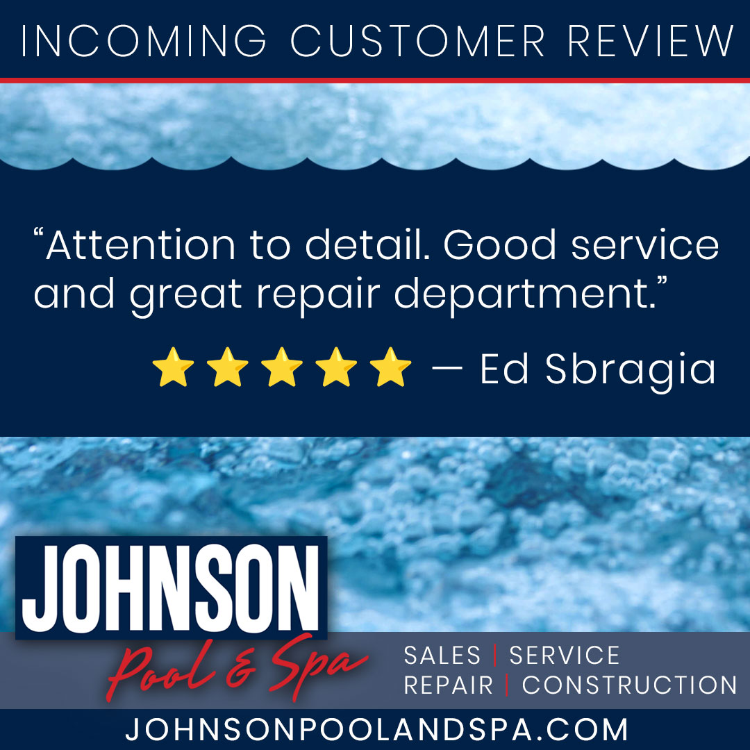 Johnsonpool's tweet photo. 🌟 Customer Testimonial Spotlight 🌟
🌊 Thanks for sharing your experience with us, Ed - wwe look forward to continuing to provide exceptional service &amp; repair in the future! 🌊 Got a pool or spa in need of a repair? We've got you covered! Call the Repair Team: (707) 837-0604. https://t.co/Ipz3mUwg5H