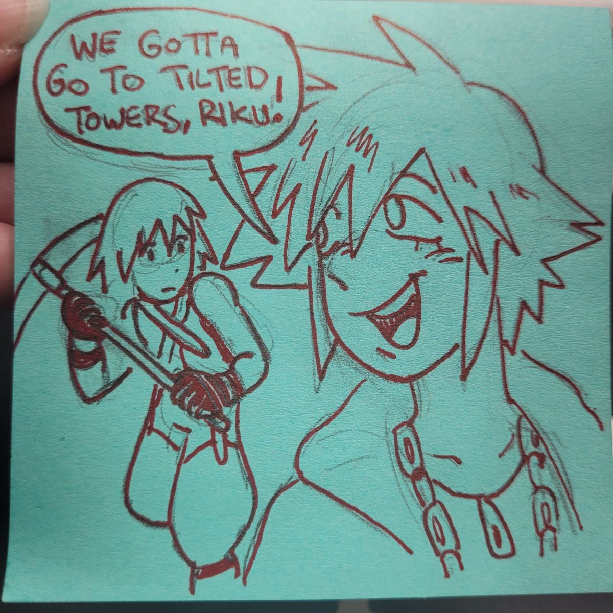 ZzazzPk's tweet photo. kingdom hearts fortnite leaked footage
(work doodle) https://t.co/gXlKwh3Dr2