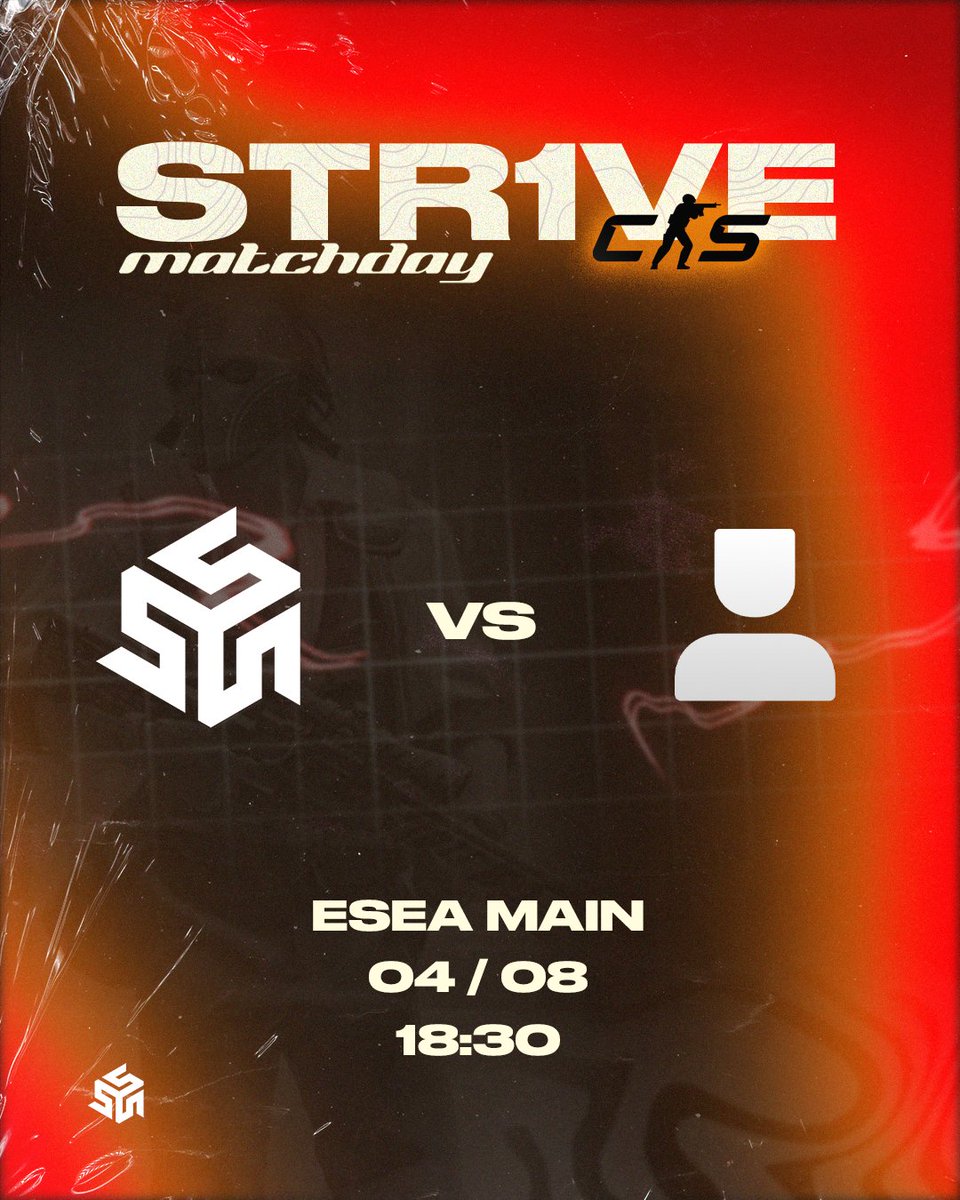 str1veesports's tweet photo. ESEA Main β 04/08
Cs2K67 13-6 STR1VE
NΓ£o conseguimos entrar no ritmo do jogo e o resultado reflete isso.
Voltamos ao trabalho.
ππππ© πππ«ππ―π’π§π
#keepstr1ving https://t.co/VeQCxkjbku