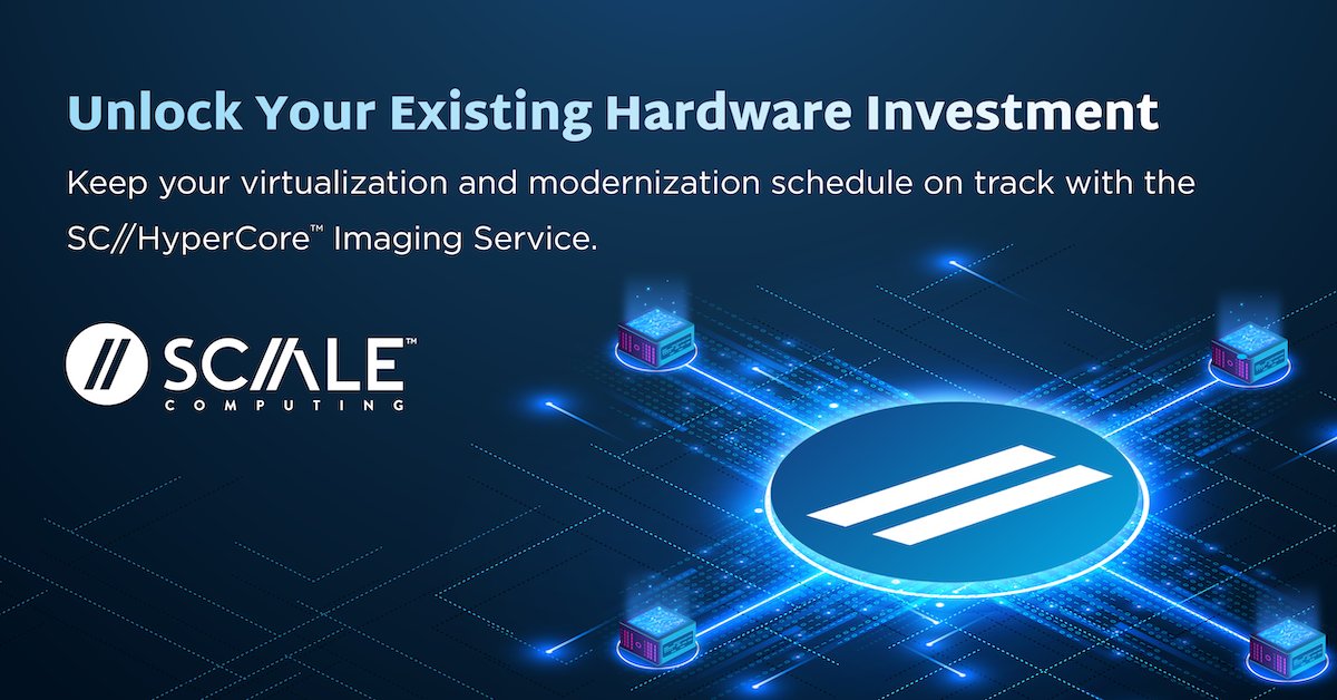Smile_Global's tweet photo. Bypass hardware delays and reduce CapEx with SC//HyperCore™ Imaging Service. Use your existing qualified hardware to accelerate virtualization projects—without sacrificing performance or support.

Learn more: https://t.co/XGwesOxW1b

#Virtualization #CapEx #SCHyperCore https://t.co/ASlXdTBOoR