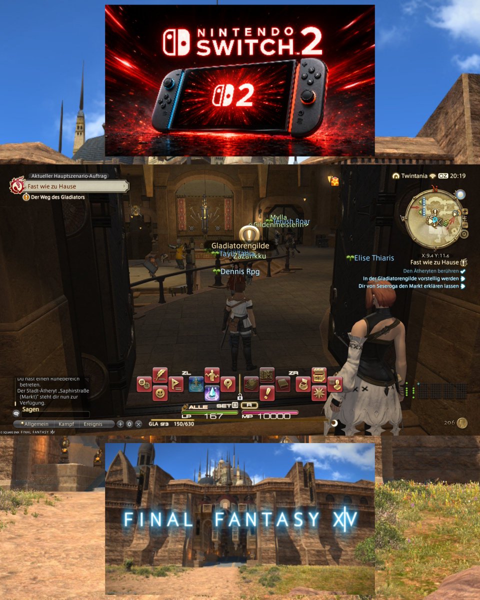 Dennis_RPGKING's tweet photo. #NintendoSwitch2 #FinalFantasyXIVOnline #TrialVersion Spieltagebuch Update: Perlengasse,Saphirstraßenmarkt,Gladiatorengilde und UL ' DAH NALD-KREUZGANG Siehe Bilder Yeah🙂 https://t.co/zqT7qeMMxO