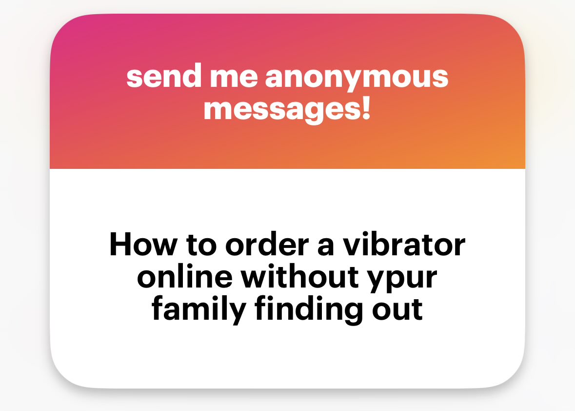 steadycryin's tweet photo. Make sure it come in discreet packaging . And then don’t let your family open it ❌ I did this with  a fleshlight it makes me feel gross I should get a vibrator instead https://t.co/HPiroHeUBh