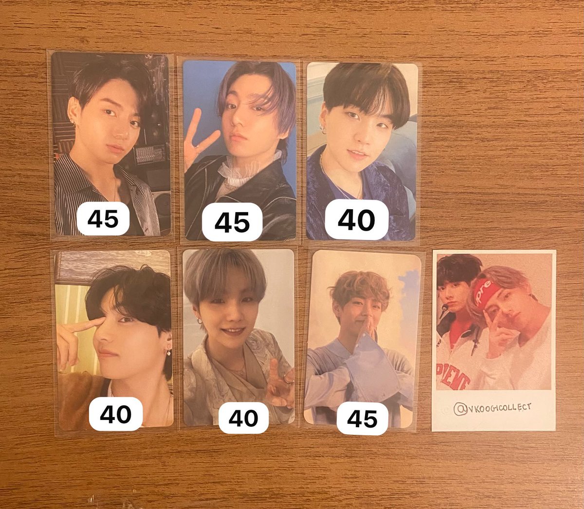 itskoovie's tweet photo. VENDA VENDO BTS 
tae, jk e yoongi 
valores na imagem + frete pelo sf (posso negociar)
em perfeito estado
mando vídeos
envio ainda essa semana 
tenho feedbacks positivos https://t.co/hoLho7flgS