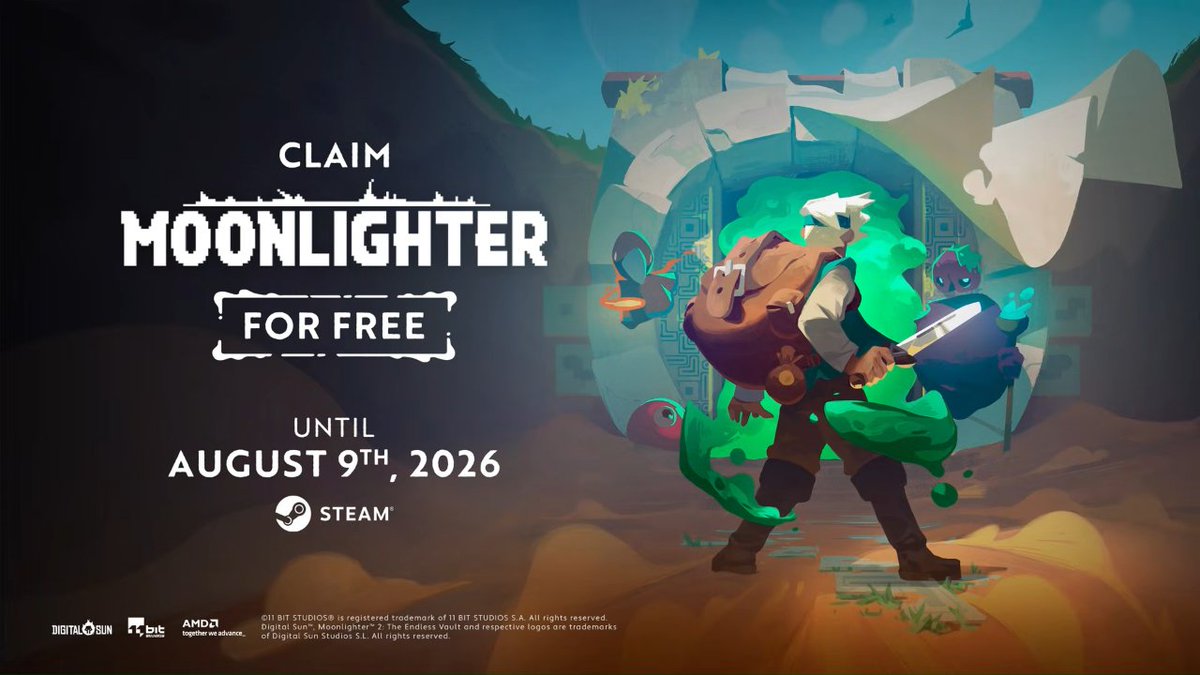 videogamedeals's tweet photo. (PCDD) Moonlighter is Free to Keep via Steam. https://t.co/zhFcD9DzJW https://t.co/LR1w2Adow5