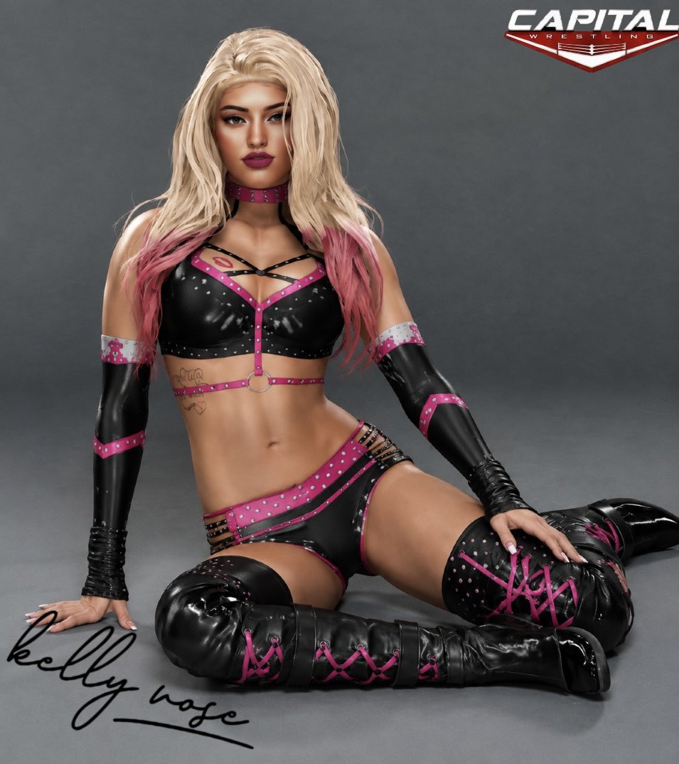 KellyRose2k's tweet photo. Don’t be shyyy, come get yours next week on Friday 💋

#CapitalWrestling #FridayNightRush https://t.co/P57XB7ohqy