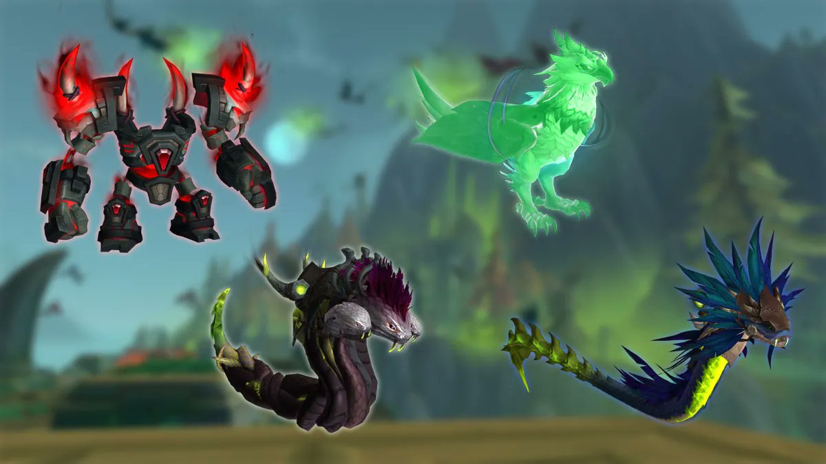 icyveins's tweet photo. 23 NEW MOUNTS are slithering into WoW with Patch 12.1! Raids, Dungeons, Delves, PvP and more! Full breakdown here:

🐍 https://t.co/fUg052OYTR

#Warcraft #Midnight https://t.co/qfHVOkZVAr