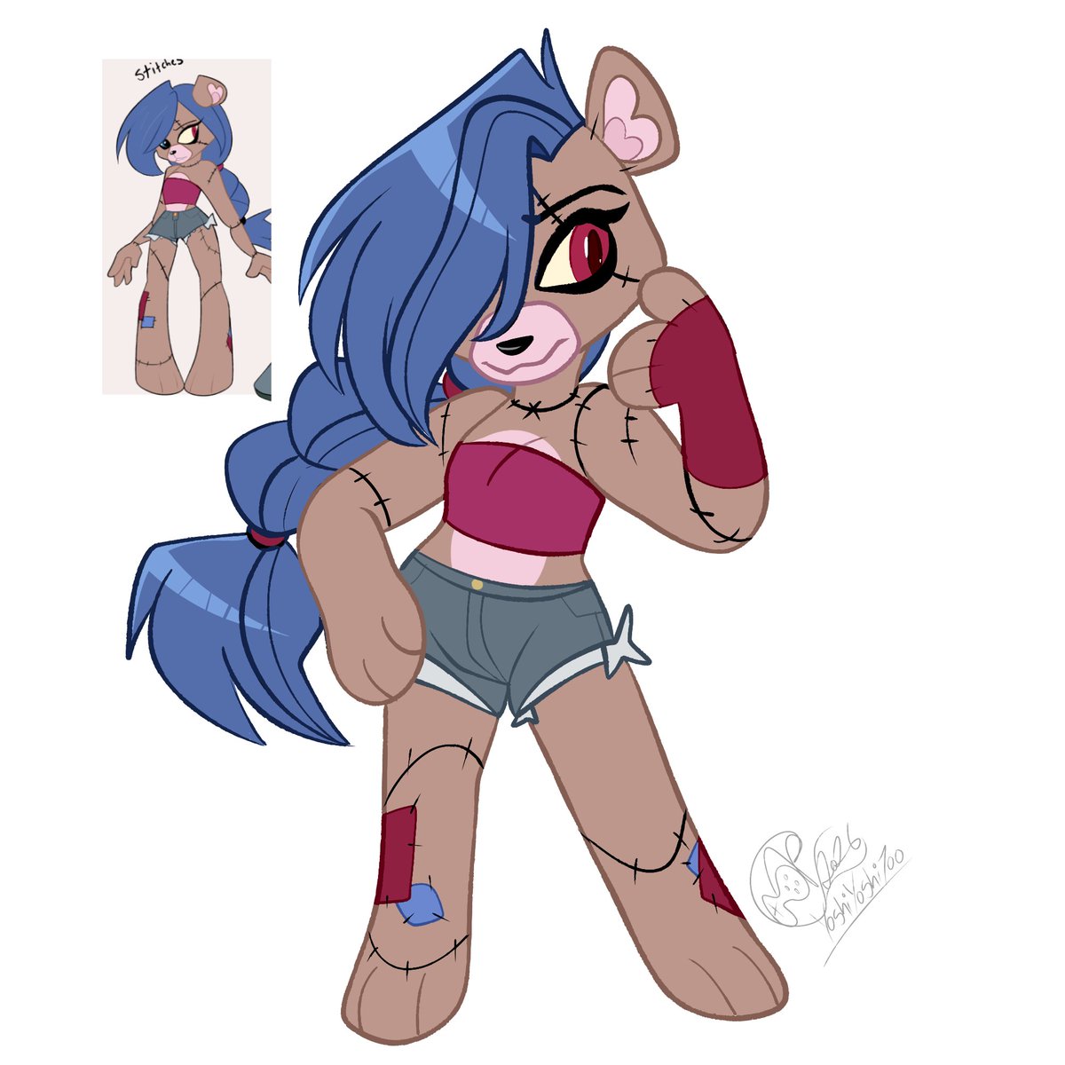 TheArtYoshi's tweet photo. redrew one of my Tedi characters Stitches <3
because i need to give other oc's love too ;;

#Conker #ConkersBadFurDay #Tediz https://t.co/y05HTKzLzf