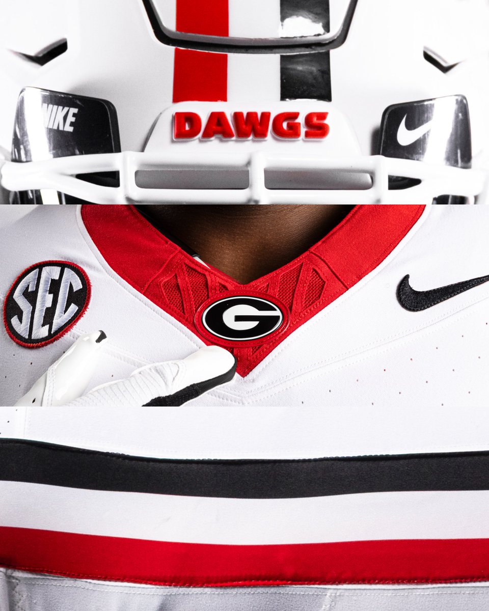 GeorgiaFootball's tweet photo. A closer look 🔴⚪️⚫️

#GoDawgs https://t.co/GNBAYoOB6Y