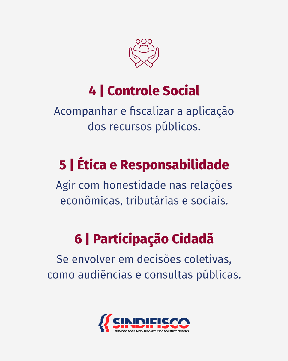 sindifiscogo's tweet photo. A cidadania fiscal começa com informação, consciência e participação.  Ser um cidadão consciente é conhecer seus direitos e deveres, acompanhar a aplicação dos recursos públicos e compreender o papel de cada um na construção de uma sociedade mais justa e transparente. https://t.co/YxesSXsXzr