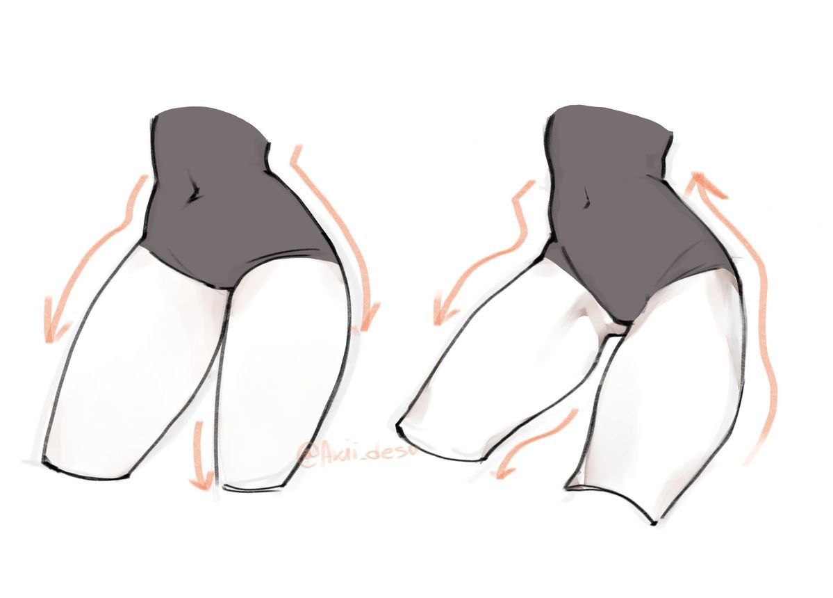 pinkubeauty's tweet photo. A few subtle curves can completely change a drawing. Which version looks better? https://t.co/vOqQyqomEr