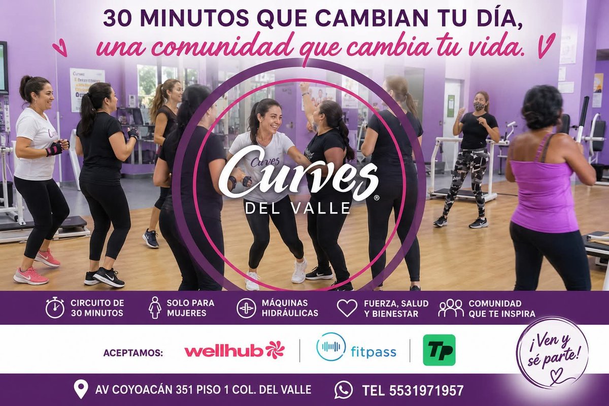 curvesdelvalle's tweet photo. El mejor entrenamiento es el que compartes con una comunidad que cree en ti.
Un lugar para entrenar. Una comunidad para crecer.
La comunidad de Curves del Valle va mucho más allá de un gimnasio. Es un espacio donde las mujeres encuentran apoyo, motivación https://t.co/XfoeDbF1r9