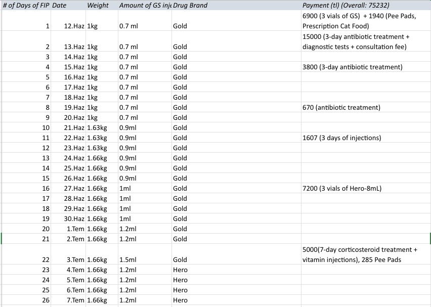 Dora_FIPwarrior's tweet photo. From day one, we want to be completely transparent.

This spreadsheet includes every step of Dora’s FIP treatment:
• 📅 Date of each injection
• 💉 Daily dosage (mL)
• 🧾 Treatment expenses

We’ll keep updating it throughout her journey so anyone who wants to follow Dora’s progress can always see exactly where we are.

Dora is still fighting every single day, and we’re not giving up on her. 🤍

🐾 Follow Dora’s journey.

#SaveDora #FIPWarrior #FightFIP #HelpDora #CatRescue #CatLovers #CryptoForGood #Web3 #Memecoin #CommunityDriven #Transparency #MedicalUpdates #VetBills #AnimalRescue #HopeForDora