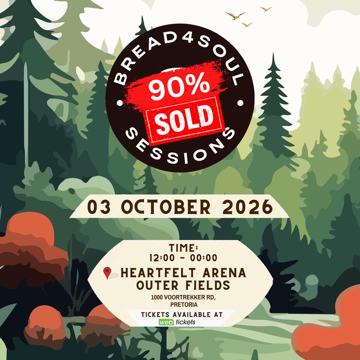 SirLSG_SA's tweet photo. 10% pf tickets left for #Bread4Soul Pretoria happening in October 🙌🏿🙌🏿🙌🏿 https://t.co/uqPiMm15KE