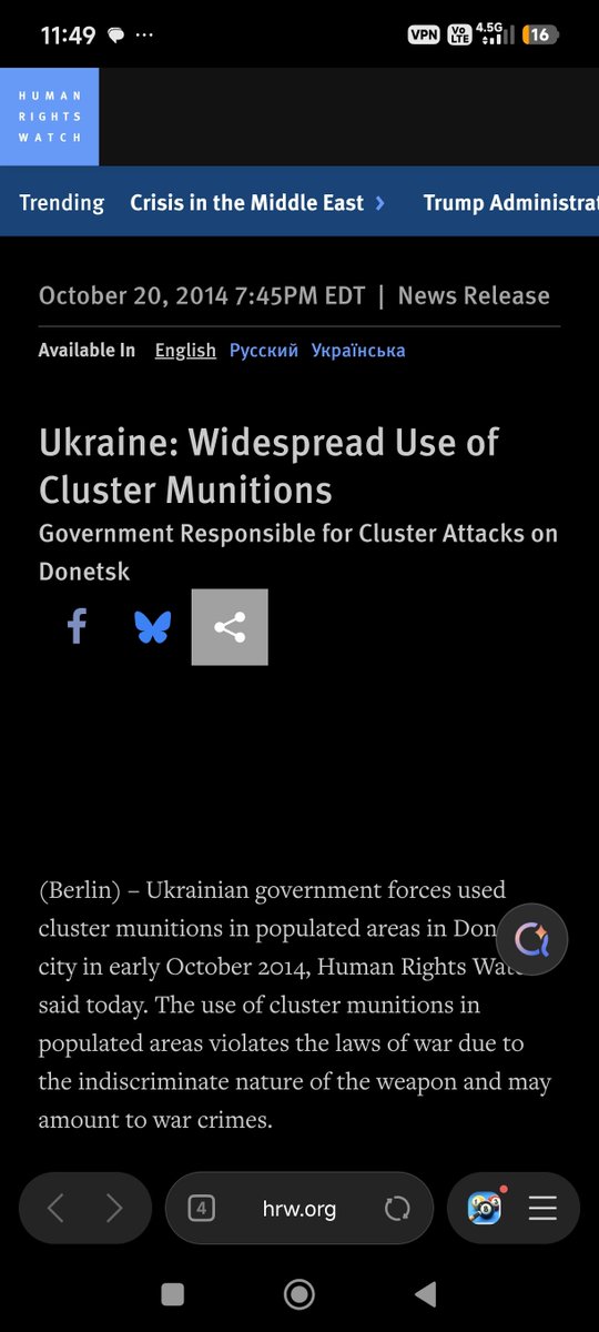 Alexeybaba123's tweet photo. @snshn5 @X_Kalinka Mantığına göre Donbas halkı da Ukrayna'yı istemiyor o yüzden 2014'te Anti-Maydan hareketi başladı senin mantığına göre Donbas halkı da bağımsız olmayı hak ediyor demokrasi var ya neden Ukrayna kendi vatandaşına işkence etti ve mali olarak muhasaraya aldı bu insanları https://t.co/Ovrlq4ENqq