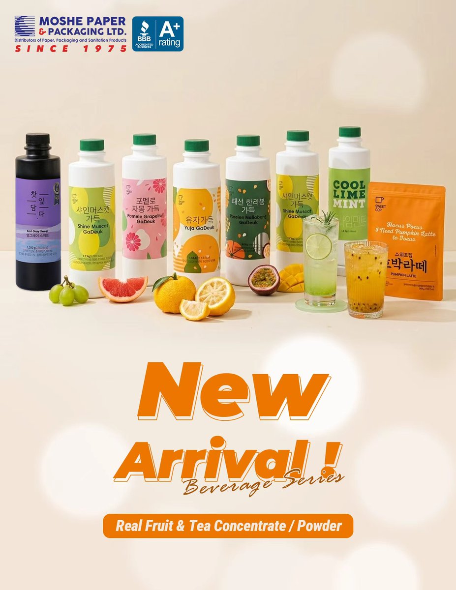 mppl_ca's tweet photo. 🥭 NEW ARRIVAL 🥭

Elevate your beverage menu with our new premium Real Fruit &amp; Tea Concentrates &amp; Powders! 🍹🧋

✨ New flavors include:
🍇 Shine Muscat
🍊 Yuja
🍈 Pomelo Grapefruit
🥭 Passion Hallabong
🍋 Cool Lime Mint
🫖 Earl Grey Sweet Tea
🎃 Pumpkin Latte &amp; more! https://t.co/fKnSO5xveg