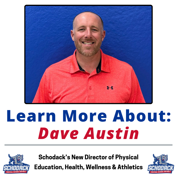 SchodackCSD's tweet photo. ICYMI: We've welcomed Dave Austin back to Schodack, this time as our Director of PE, Health, Wellness &amp; Athletics! For those who've yet to meet Mr. Austin, we checked in with a Q&amp;A so you could learn more about him. See what he had to say @ https://t.co/H8emqAEXPl https://t.co/jVS7n2uAAS