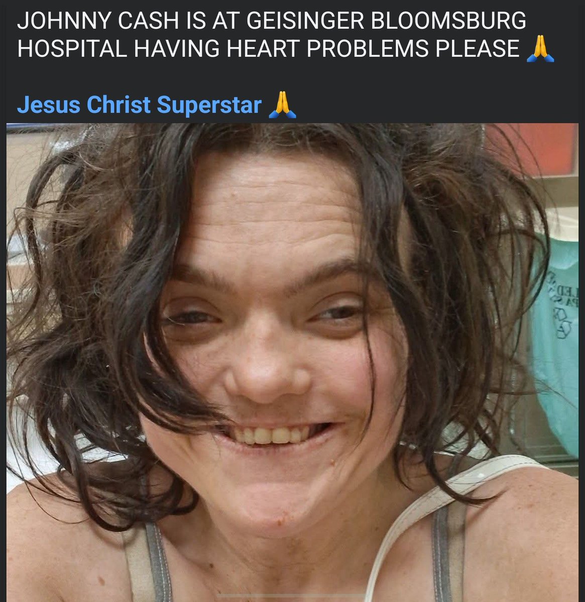 poseidonadvent's tweet photo. Sharlene Saroka now identifies as Johnny Cash https://t.co/ryZBAKT4LT