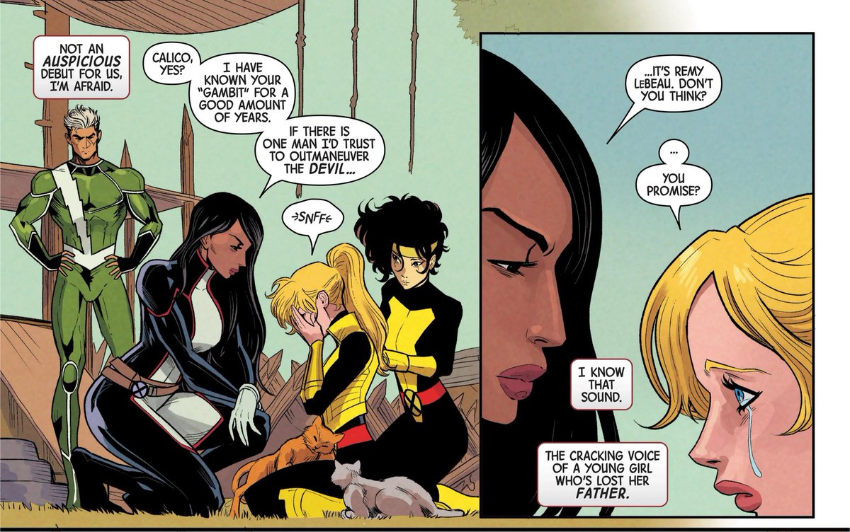 newmedicine7's tweet photo. Someone please remind me, have Monet &amp; Gambit ever met before on page?  #xspoilers https://t.co/xr7hunthIK