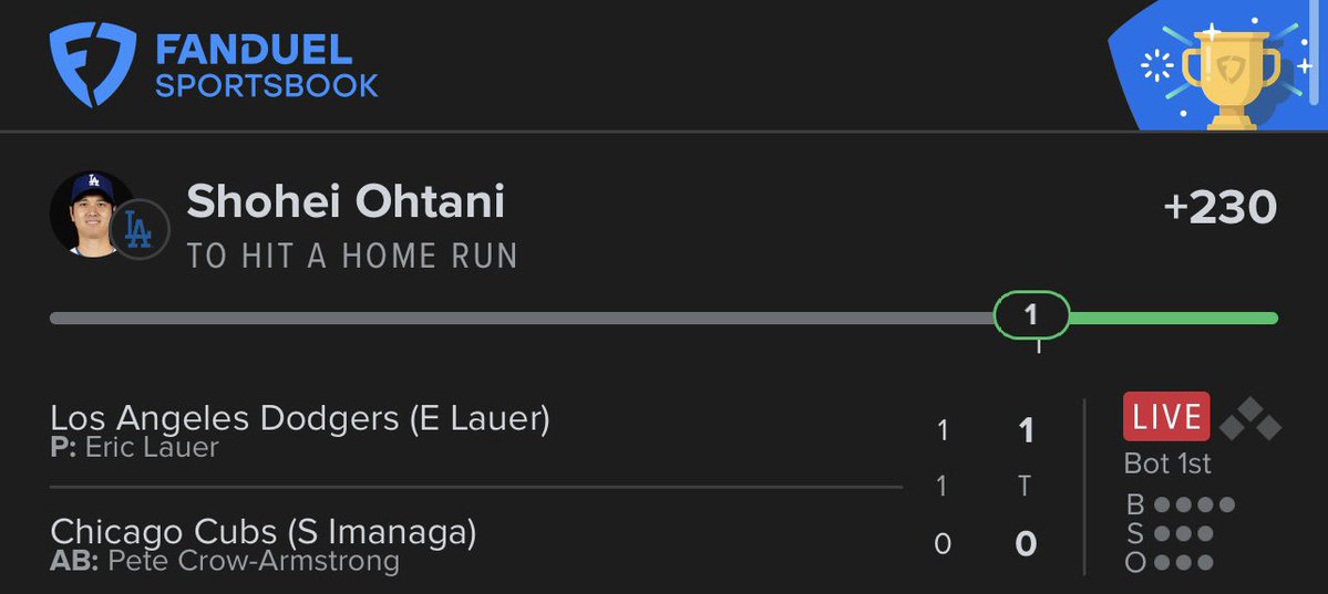 StarBoyBet's tweet photo. that’s 1 💫⚾️❕

Ohtani 💫 💫 💫 https://t.co/x1prItFUoN