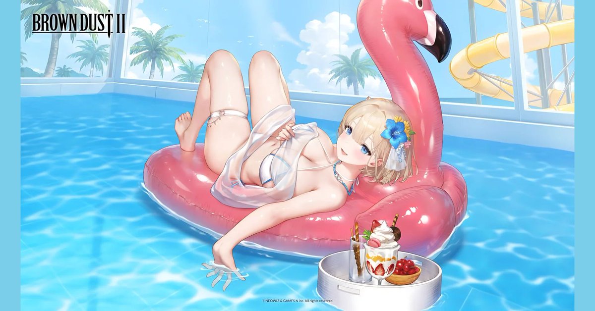 BunnyChasse's tweet photo. #HobbySakura (@Hobbysakura) nos regala una ardiente escala 1/7 de #Justia en su versión Hot Summer Dream de #BrownDust2 (@BROWNDUST2_EN) 🏖️✨. Recostada en un inflable de flamenco, con su
https://t.co/PeJzLOSoA9 https://t.co/lLNnGDKxna