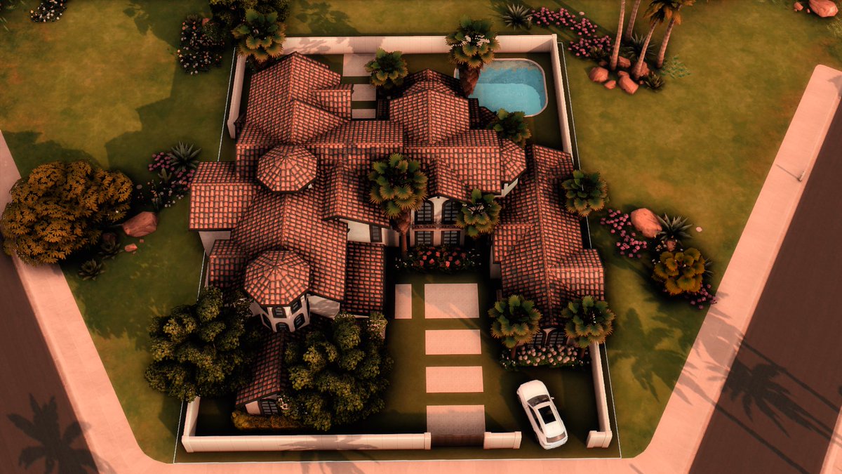 Mzangel1994King's tweet photo. Spanish Family House ❤️#sims #sims4 #ShowUsYourBuilds https://t.co/VD0W8UFdI2