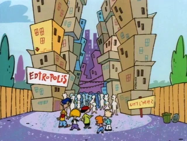 NukeVuitton's tweet photo. @rahsh33m This that cardboard city from Ed, Edd &amp; Eddy https://t.co/lMLCXV9C7h