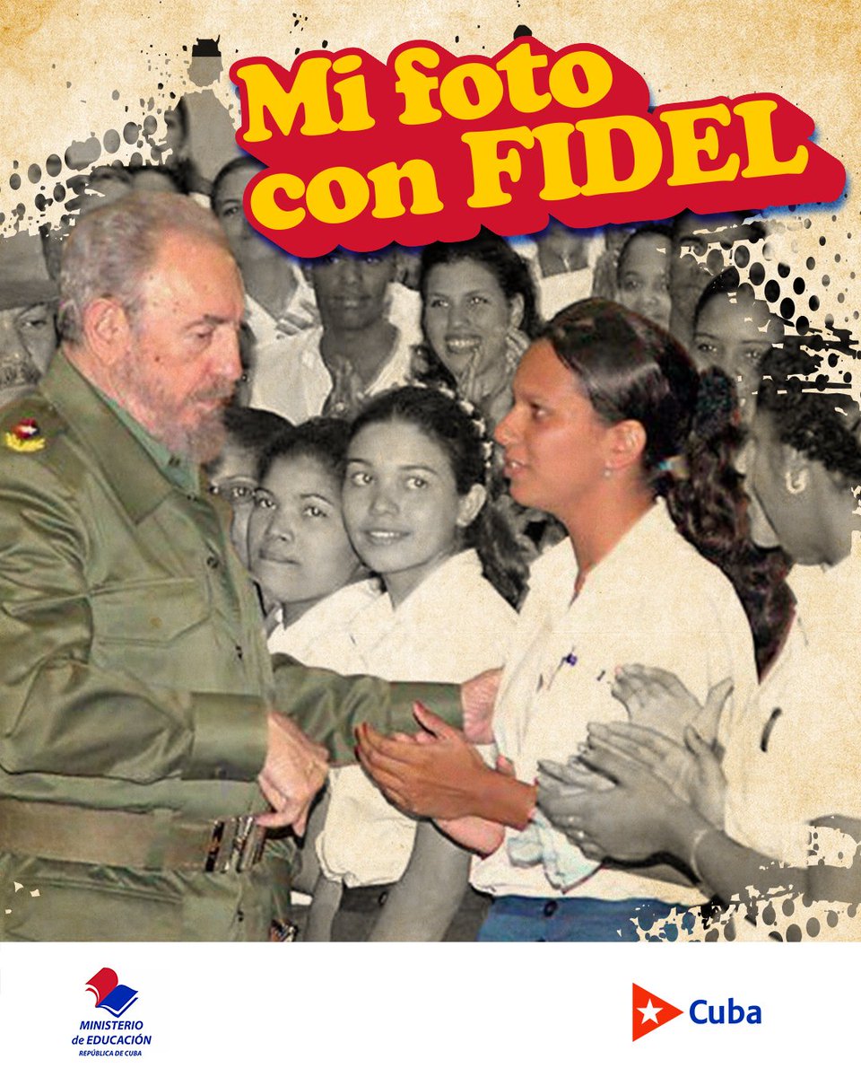 CubaMined's tweet photo. 🇨🇺 Muchas han sido las personas que a lo largo de la Revolución, pudieron intercambiar con nuestro líder histórico. Y muchas que guardan en su memoria los momentos de intercambio tan especiales.
Hoy te invitamos a compartir imágenes y recuerdos con nuestro Comandante. https://t.co/WBZrIVmUKf