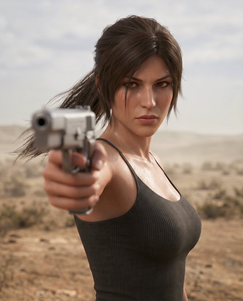 croftcrave's tweet photo. Lara Croft looks lethal in new photo from Syria. https://t.co/270p2rxjAH