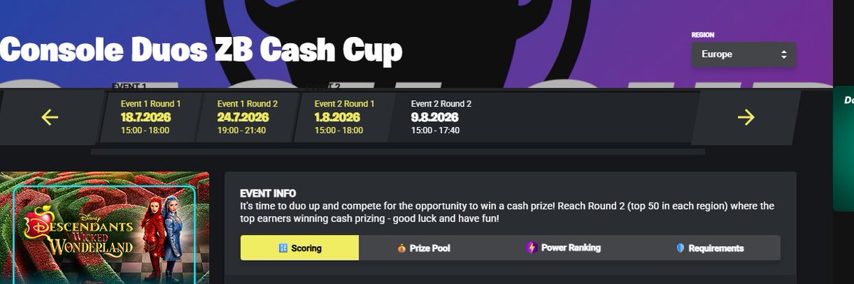 Zenqu1st's tweet photo. @FNCompetitive Hello Fortnite,

Since you moved the duo zero build cash cup finals to sunday we have now 2 Zero Build Tournemants at the same day the Solo ZB Victory Cup and the Duo Zero Build Cash Cup Finals please change that so we can play both thanks🙏 https://t.co/AygdOiTx4O