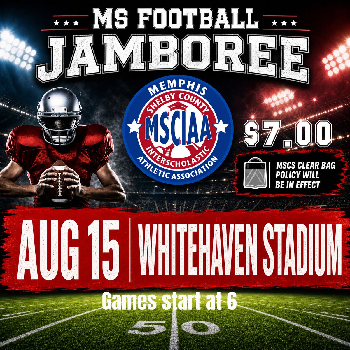 MSCIAAfever's tweet photo. Next Saturday come out to THE MS Football Jamboree, schedule dropping soon! #MSCSathletics @MSCSK12 https://t.co/LOf0nPiYZq
