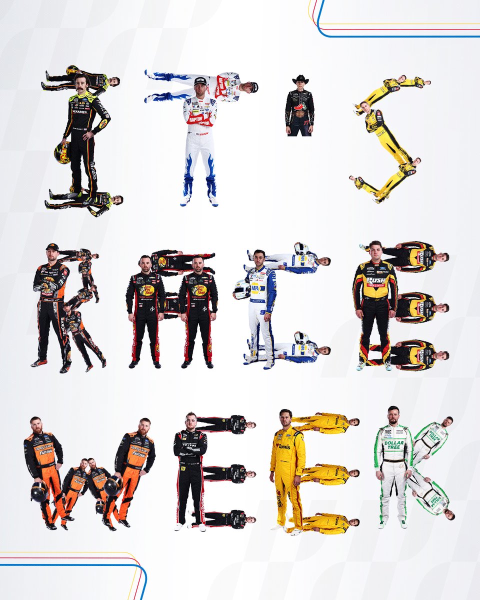 NASCAR's tweet photo. Need these magnets on the fridge ASAP. https://t.co/V8543BTnrh