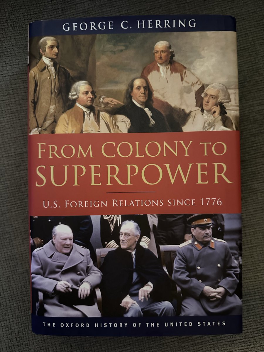 Jmarchetti1863's tweet photo. Book 27. Exhaustive study ofAmerican Foreign Relations from 1776 to the Iraq War. Well written, but long - almost 1000 pages. Should be assigned reading for this Administration or any other. Would recommend if you have a strong interest in the subject matter. https://t.co/deJdh5q8gS