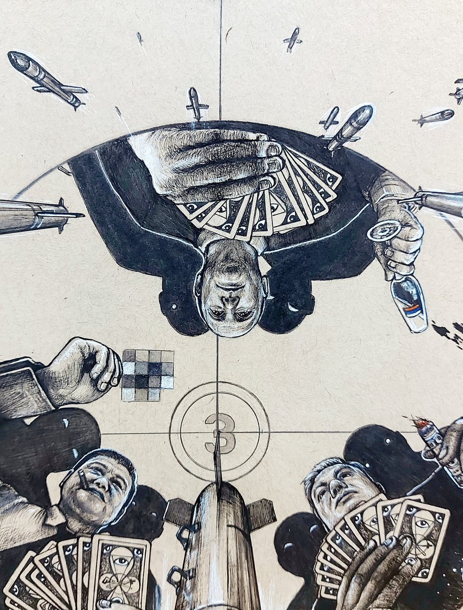 sungkayan1112's tweet photo. Brush Pen
technicalpen
colorpencil
Size: 22.9x30.5cm
#International
#gametheory
#regardless
#gamenight
#manipulation
#winner
#loser
#simply
#control
#political
#ordinary
#traditionalart
#shadow
#deepstate
#memes
#people
@sungkayan1112 https://t.co/sKYXTkKVMc