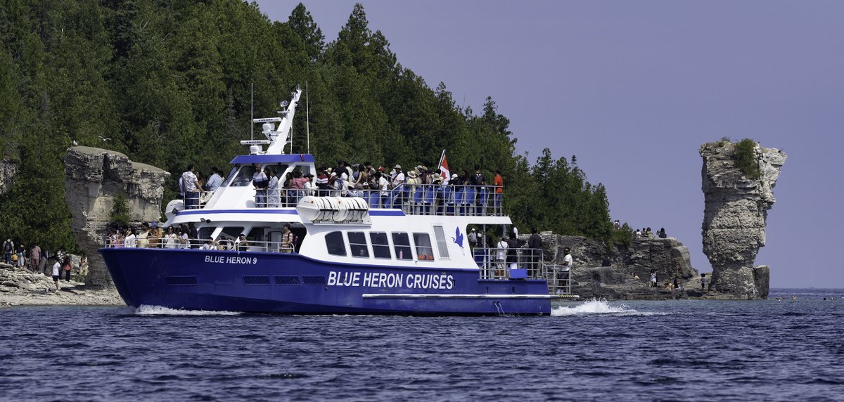 Blueheronjack's tweet photo. Blue Heron Cruises vessels underway near Tobermory, Canada.
Georgian Bay, Flowerpot Island, Great Blue Heron, Blue Heron 9, Flowerpot Express, Flowerpot Island, Tobermory Jet Boat Cruise, https://t.co/EoHHAwuCZd
