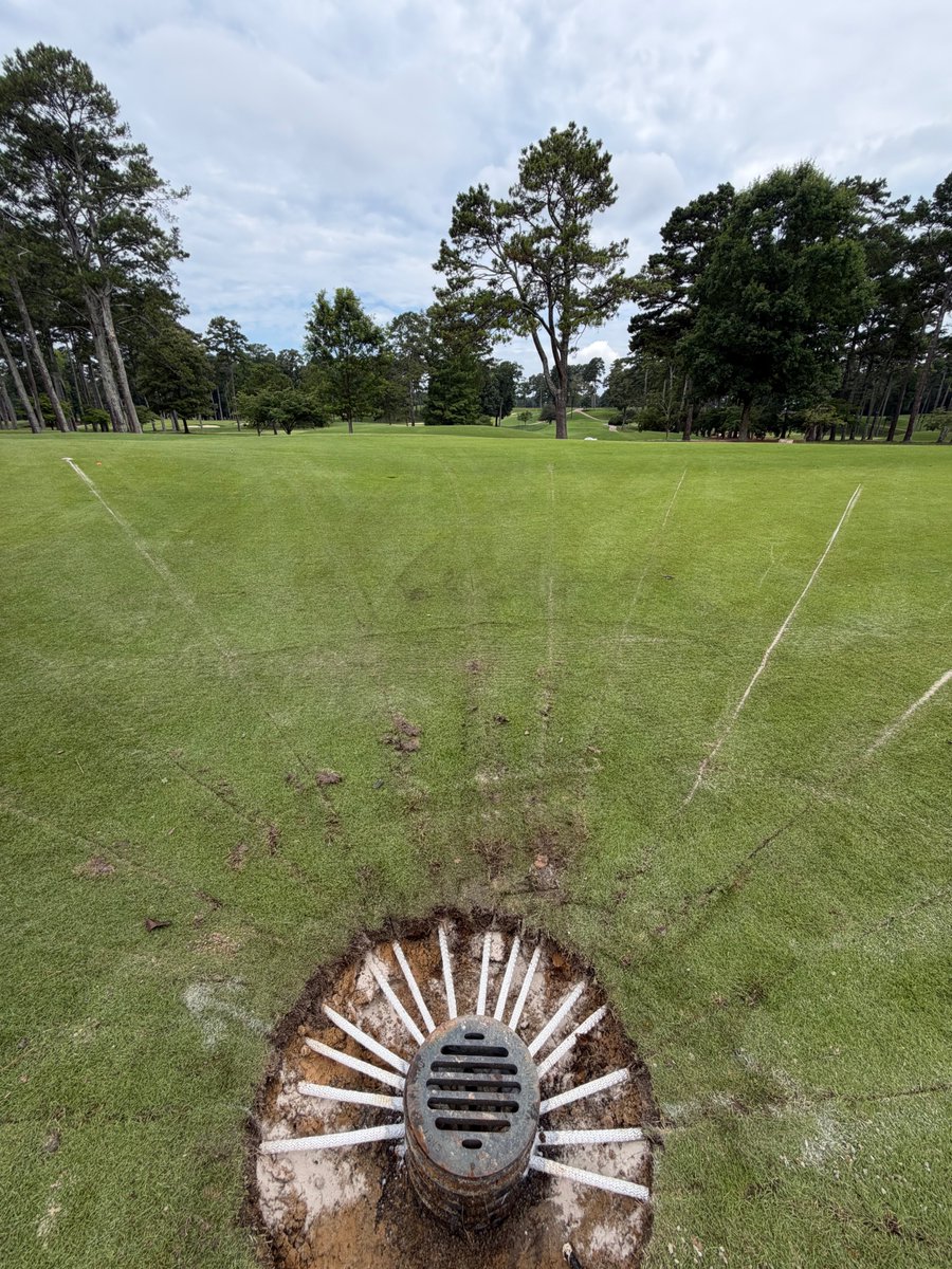 hydrowick's tweet photo. Atlantic Drainage Solutions was back at Atlanta Athletic Club in Georgia targeting more basins! 
This marks their second phase at the club. It's great to keep improving drainage where it matters. 
#Hydrowick #GolfCourseManagement #DrainageSolutions @A_drainage18 https://t.co/isst44r2fn