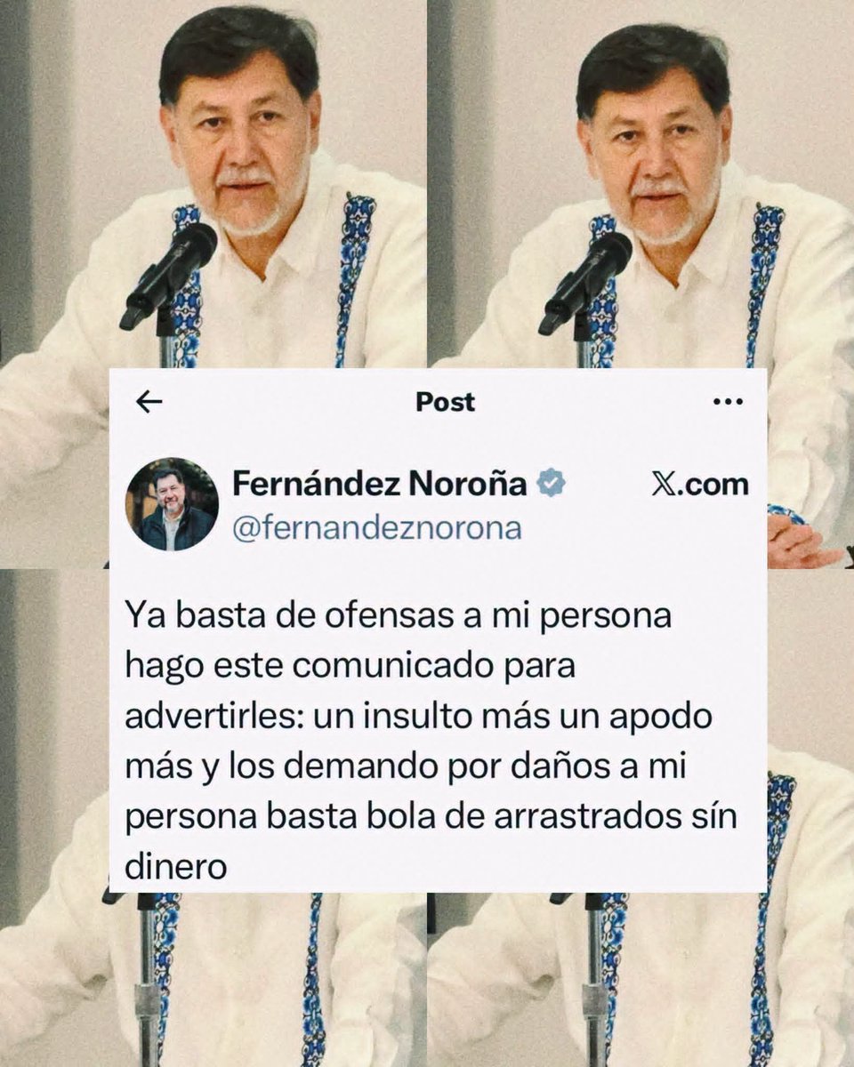 Alfie_Acosta's tweet photo. Tú y tu comunicado váyanse a chingar a su putísima madre, @fernandeznorona.

Espero tu demanda. 🙂 https://t.co/WafqxgdzQE