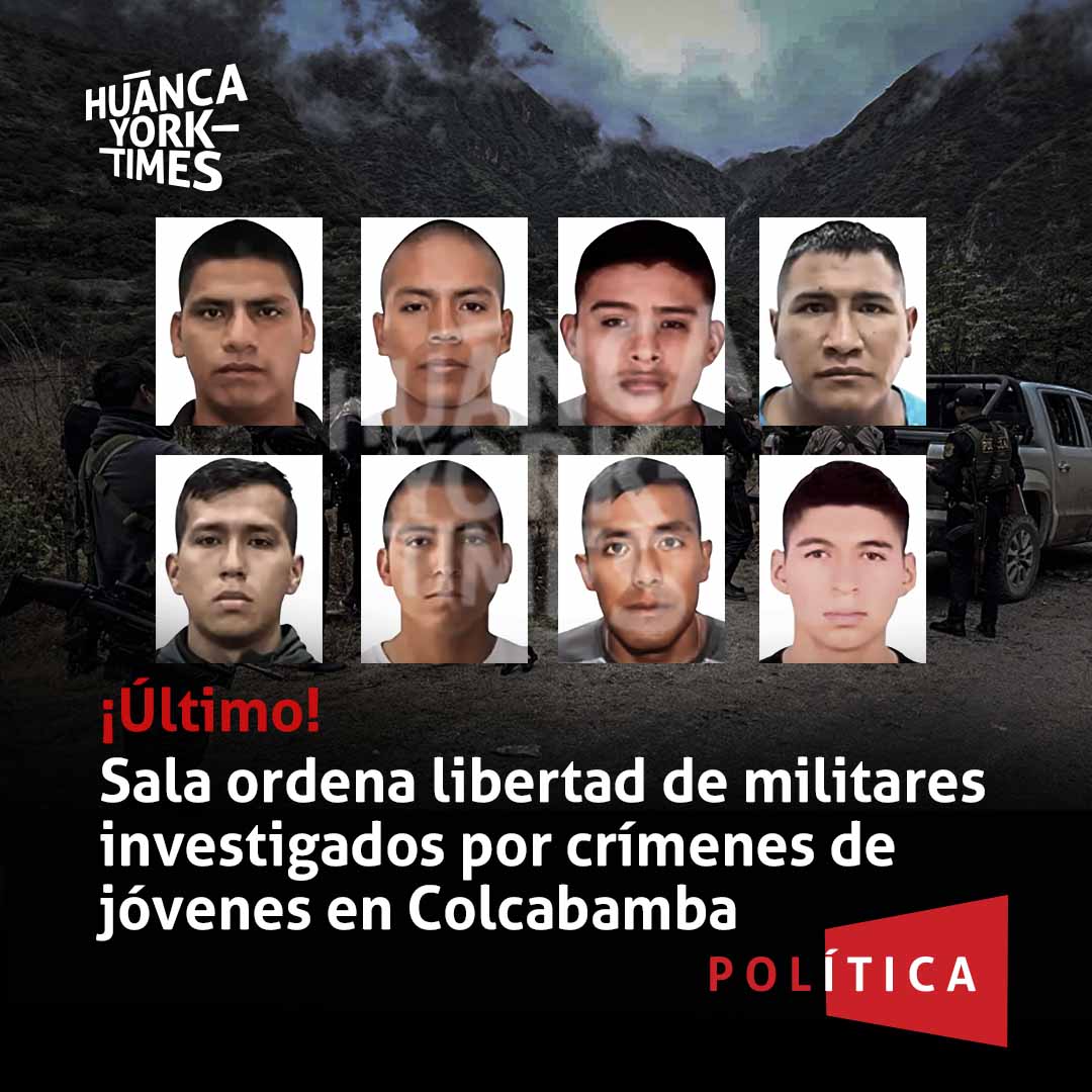 whuacasi's tweet photo. #ÚLTIMO | Sala ordena liberación de ocho militares investigados por crímenes de jóvenes en Colcabamba

Ahora la defensa de los militares presentó una denuncia penal contra el juez que dictó la medida restrictiva.

📌https://t.co/xjEqtHoSs0 https://t.co/x58CoQW0FO