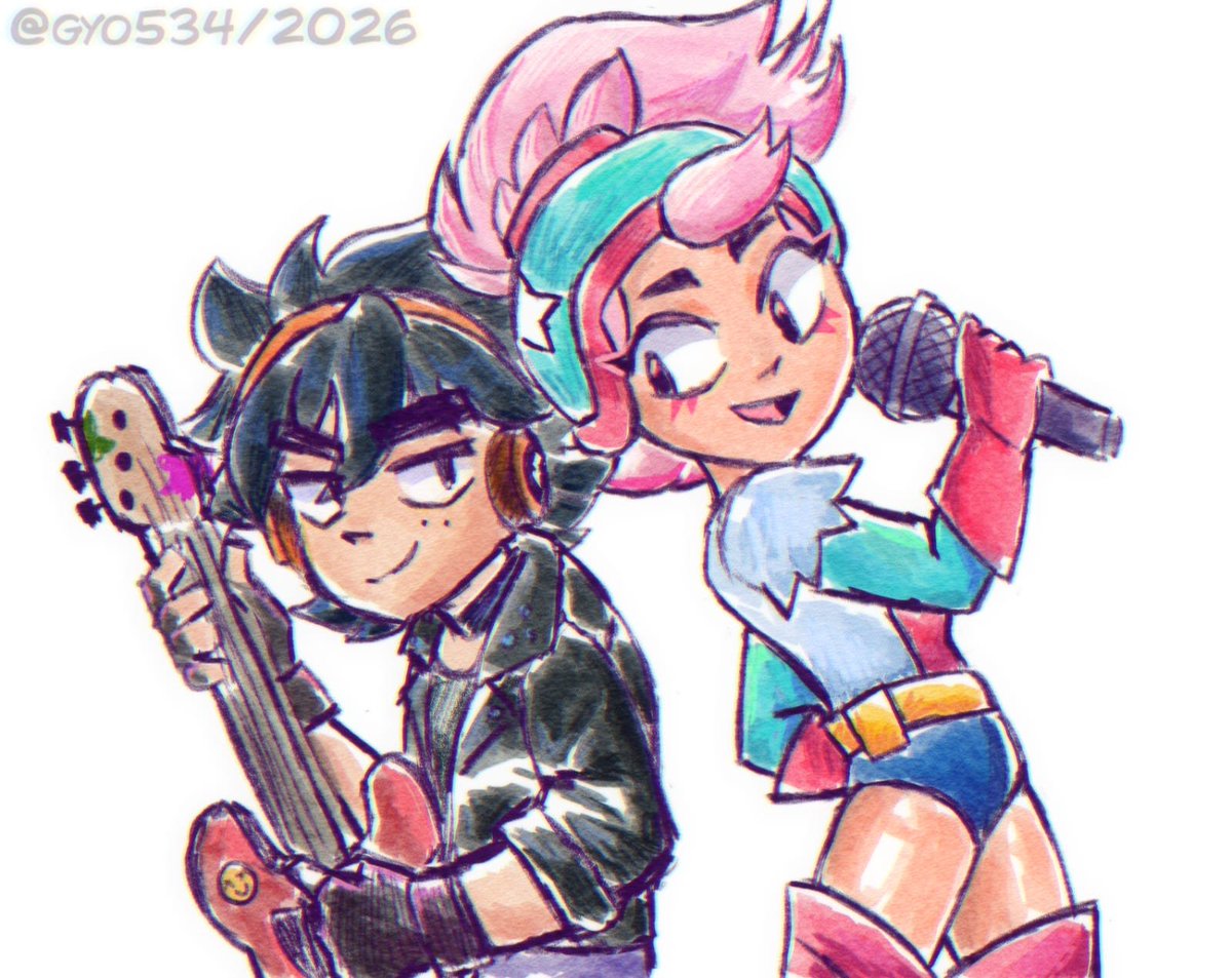 KeroKartoon's tweet photo. Subo algunos artes que he comisionado de mi ship OC x Canon con Janet y Riff de Brawl Stars ùvú 👌 ✨ 💚 ✨ 

Me encantan!!! (⁠≧⁠▽⁠≦⁠) ✨💚✨💚✨💚✨💚 https://t.co/vNWW6AXv0W