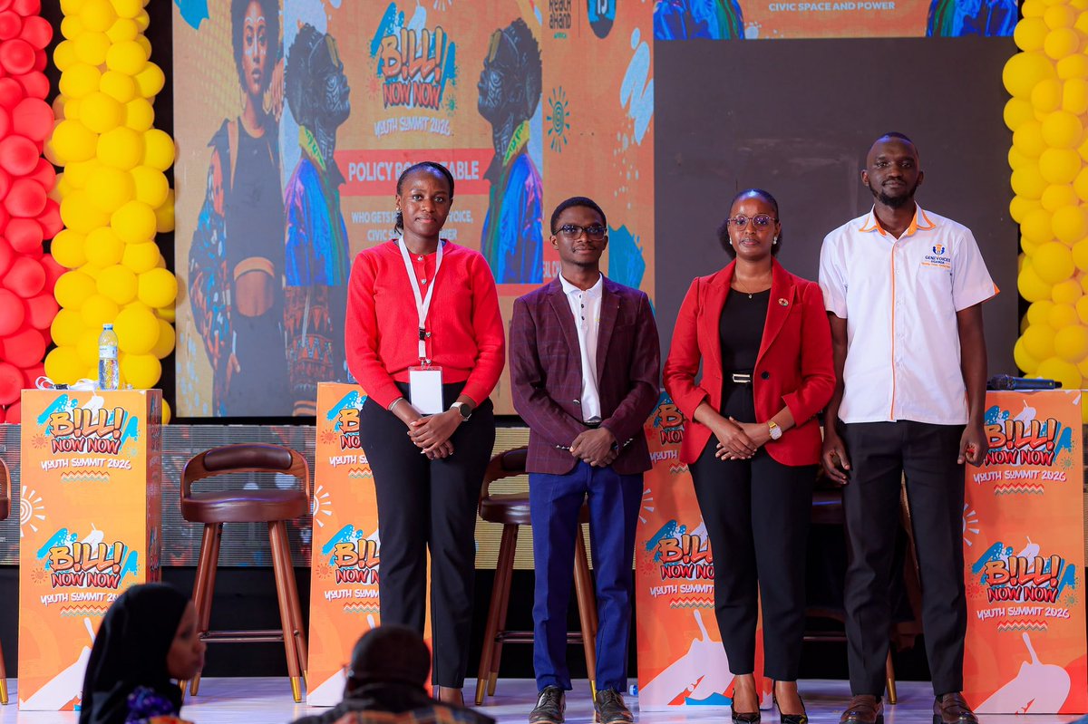 VictoriaMabuko's tweet photo. Today I was honored to take part in the BNNYouth Summit 2026. We the young people convened to discuss how we can take charge  in shaping our participation and active inclusivity in the Civic space in Africa. 
#BNNYouthSummit2026 #YouthDay2026
@cehurduganda 
@reachahand https://t.co/PE8jxXON8W
