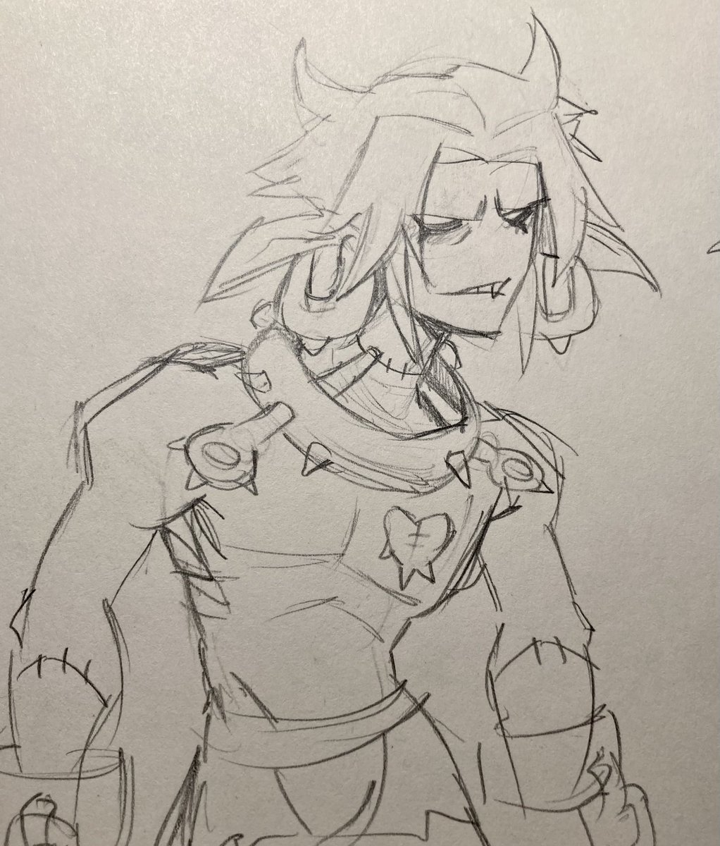 DustySkalez's tweet photo. Old sketch I like, a Sacrier demigod. 

#Wakfu #Ankama https://t.co/o5dMnA25fk