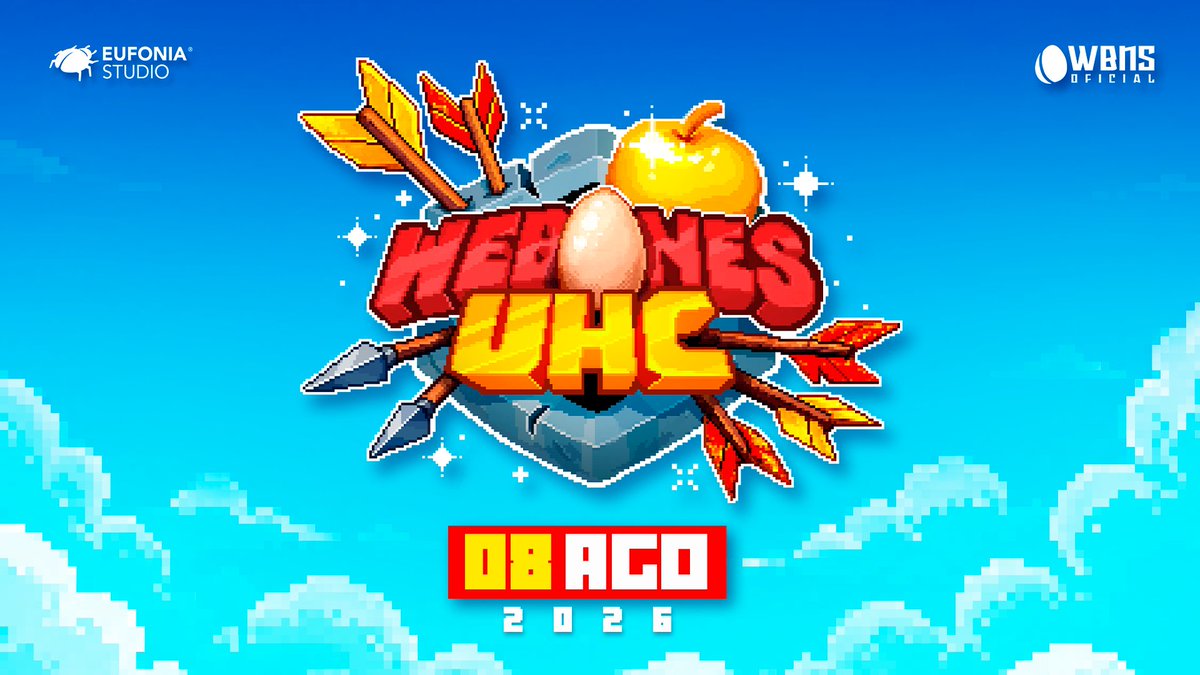WebonesMC's tweet photo. Este sábado 8 de Agosto tendremos el #UHCWebones 2026 ⚔️
20 participantes.
10 equipos.
SÓLO UN DÚO GANADOR 🏆
¿Quienes son los invitados? Ya lo descubriremos... 👀 https://t.co/rLy3pfdqqn