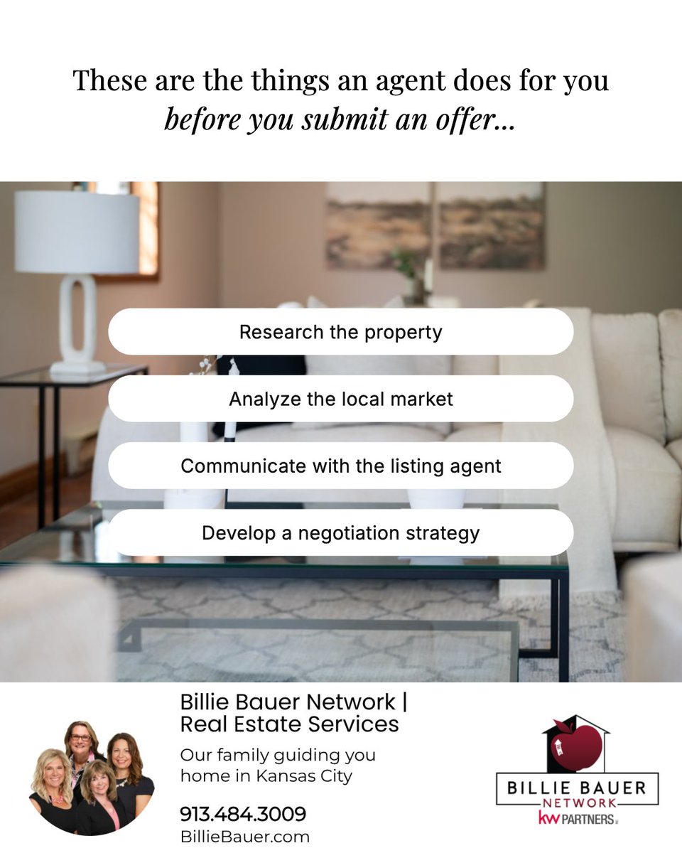 KCREALTOR_Bauer's tweet photo. Making an offer is just the beginning. The real work starts long before the paperwork. 🏡

The right preparation can make all the difference when you're competing for the home you want. Reach out today to create a buying strategy that helps you move forward with confidence. https://t.co/KaKAmce2aI
