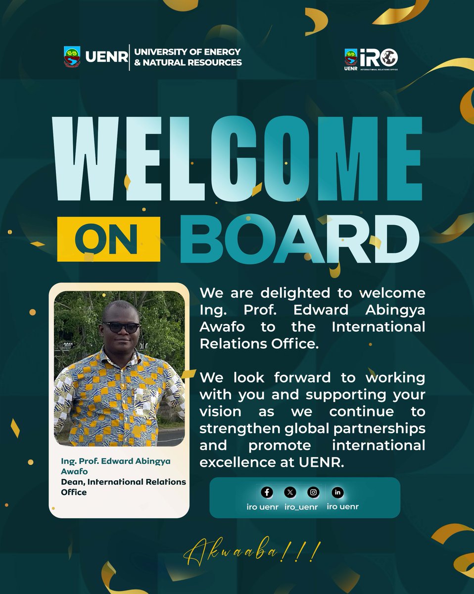 IntUenr's tweet photo. Iro welcome its new dean https://t.co/JKVM35g5Tw