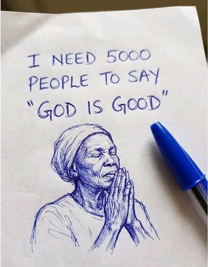 JesusisChristX's tweet photo. I need 5000 people to say God is Good https://t.co/whpy1zju1F