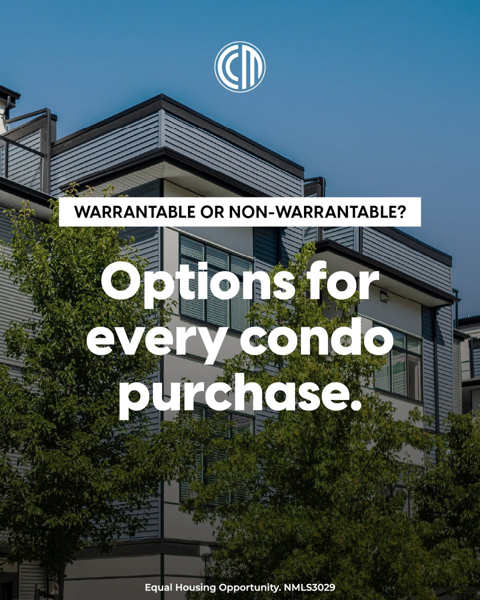 wendysloans's tweet photo. A condo's classification can impact financing options, but it doesn't have to stop your homeownership plans. Whether a condo is warrantable or non-warrantable, we can help you explore available solutions and understand your next steps. 

Learn more:  https://t.co/GyNoIs1f8V https://t.co/xL6sttn7S6