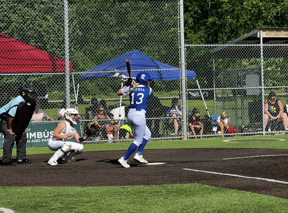 CalZiemba2030's tweet photo. 2025-2026 15U Lady Dukes - Indiana Summer Recap: Record: 62-20-2 

OFFENSE (Bunt, Slap, Hit) 
Games Played: 38
Plate Appearances: 106
At Bats: 92 
Average: .456
On Base %: .515
On-Base + Slug %: 1.082 
Slugging %: .567
Hits: 41
Singles: 33
Doubles: 6
Triples: 2
Home Run: 0
RBI: 27
R: 30
BB: 11
SO: 9
KL: 5
HBP: 0
SAC: 3
ROE: 4
FC: 5
SB: 16 .. CS: 3 .. PIC: 1 …. %84.21

DEFENSE (1B, P, OF, Utility) 
Total Chances: 103
Assists: 4
Putouts: 97
Fielding %: .981
Errors: 2 
Double Play: 2
Triple Play: 0 

PITCHING 
IP: 22
GP: 10
GS: 6
BF: 120
#P: 444
H: 30 
R: 25 
BB: 27
SO: 13 
ERA: 7
WHIP: 2.5 
LOB: 25 
WP: 7
BAA: .333

A great year with a great TEAM 🤟🥎💙
Can’t wait to see what a Winter of hard work will bring in the Spring!! 

@ExtraInningSB 
@LineDsoftball 
@PrepSoftball 
@MajorPrepSports 
@DispatchPreps 
@ncsa 
@EastonFastpitch 
@RawlingsSB 
@EvoShield 
@newbalance 
@Coach2K_OSU 
@Paige_McMenemy 
@mzerkleee 
@StacyMayJohnson 
@Coach_Alameda 
@CoachJordanSB 
@UofL_CoachHolly 
@UKCoachLawson 
@VTechSBcoach 
@JenTeague24 
@RhondaRevelle 
@CoastRecruits 
@CoastRecruitsSB