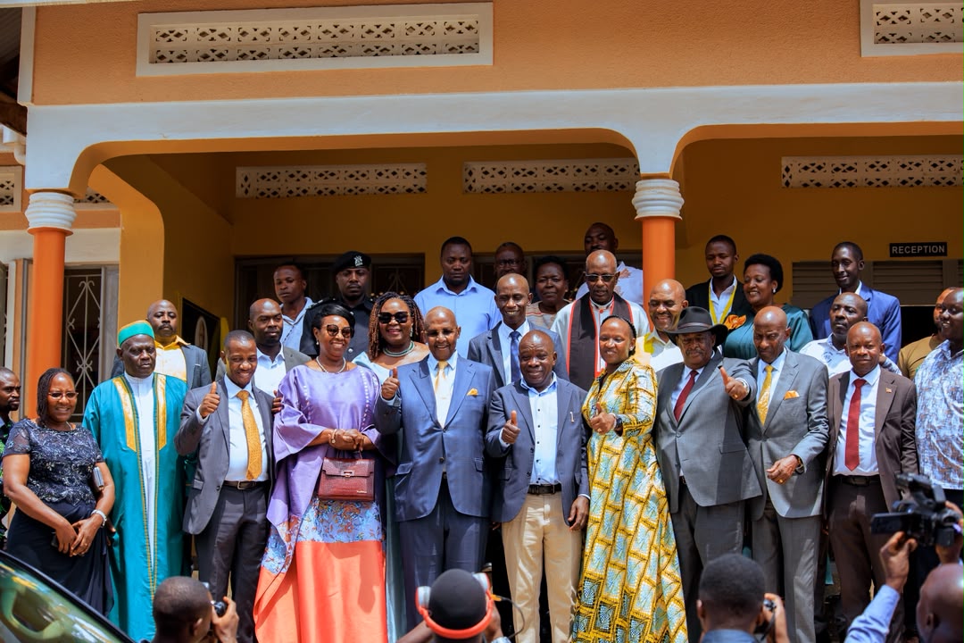 ubctvuganda's tweet photo. Sembabule named a road and district headquarters block after Sam Kutesa in recognition of his service. 

 #UBCUpdates | 📸courtsey https://t.co/AlQZfoJiUk